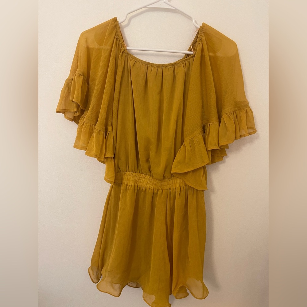 Endless Rose Mustard Mini Dress